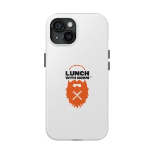Tough Phone Cases with Lunch with Norm Design | Durable Accessories, Unique Gifts, Phone Protection, Tech Gifts, Holiday Must-Have