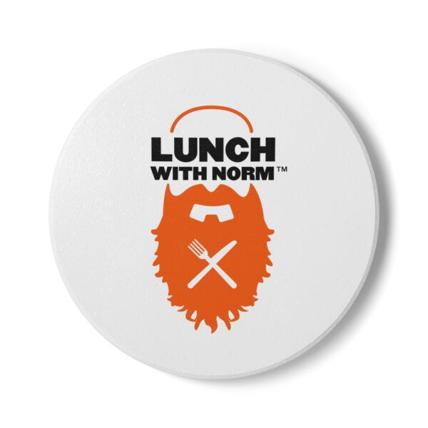Lunch with Norm Ceramic Coaster - Image 2