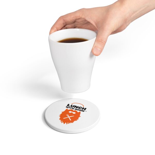 Lunch with Norm Ceramic Coaster
