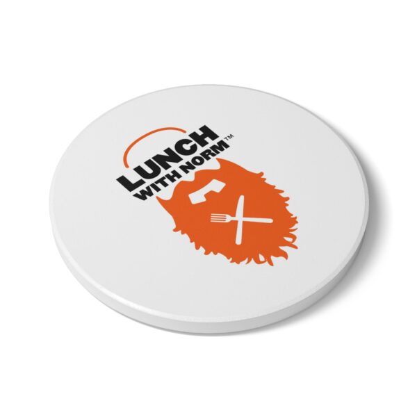 Lunch with Norm Ceramic Coaster - Image 4